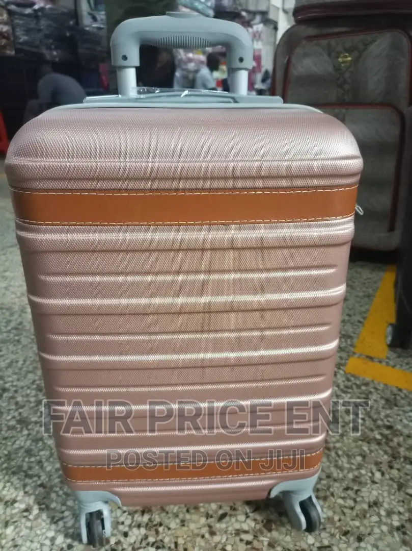 Classy Plastic Suitcases.Medium.( Brown)