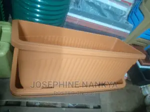 Rectangular Flowerpot, Brown