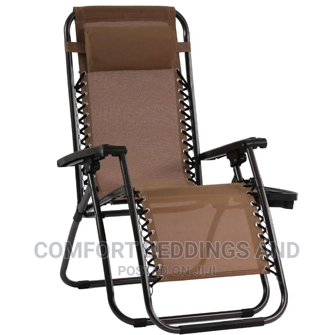 Foldable Camping Chair Brown