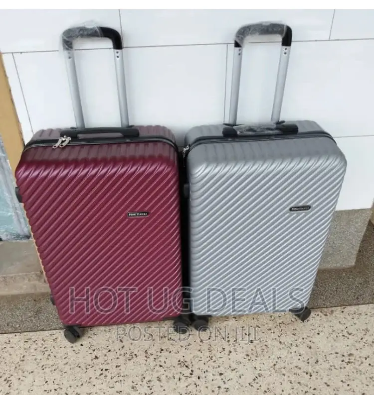 Large Size Plastic Waterproof Travel Suitcase - Multicolor