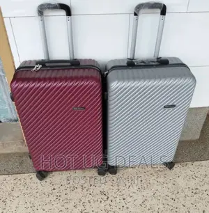 Large Size Plastic Waterproof Travel Suitcase - Multicolor