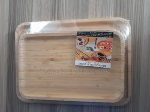 3pieces Bamboo Serving Trays and Plates