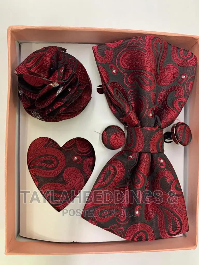 Jacquard Silk Mens Self Bow Tie