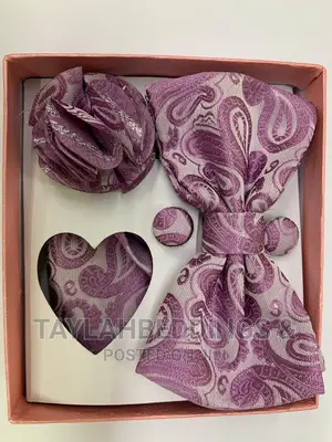 Jacquard Silk Mens Self Bow Tie