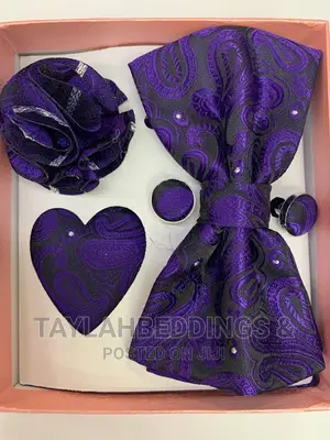 Jacquard Silk Mens Self Bow Tie