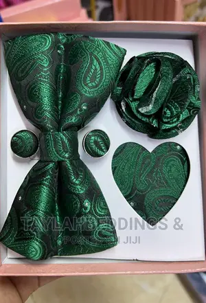 Jacquard Silk Mens Self Bow Tie