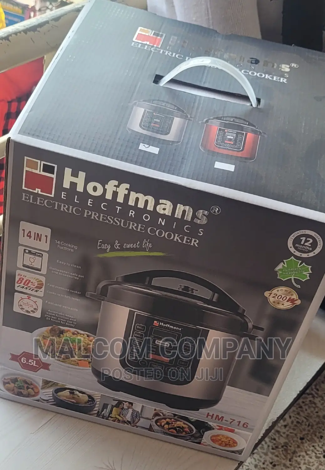 Hoffman Electric Pressure Cooker 6.5L Capacity