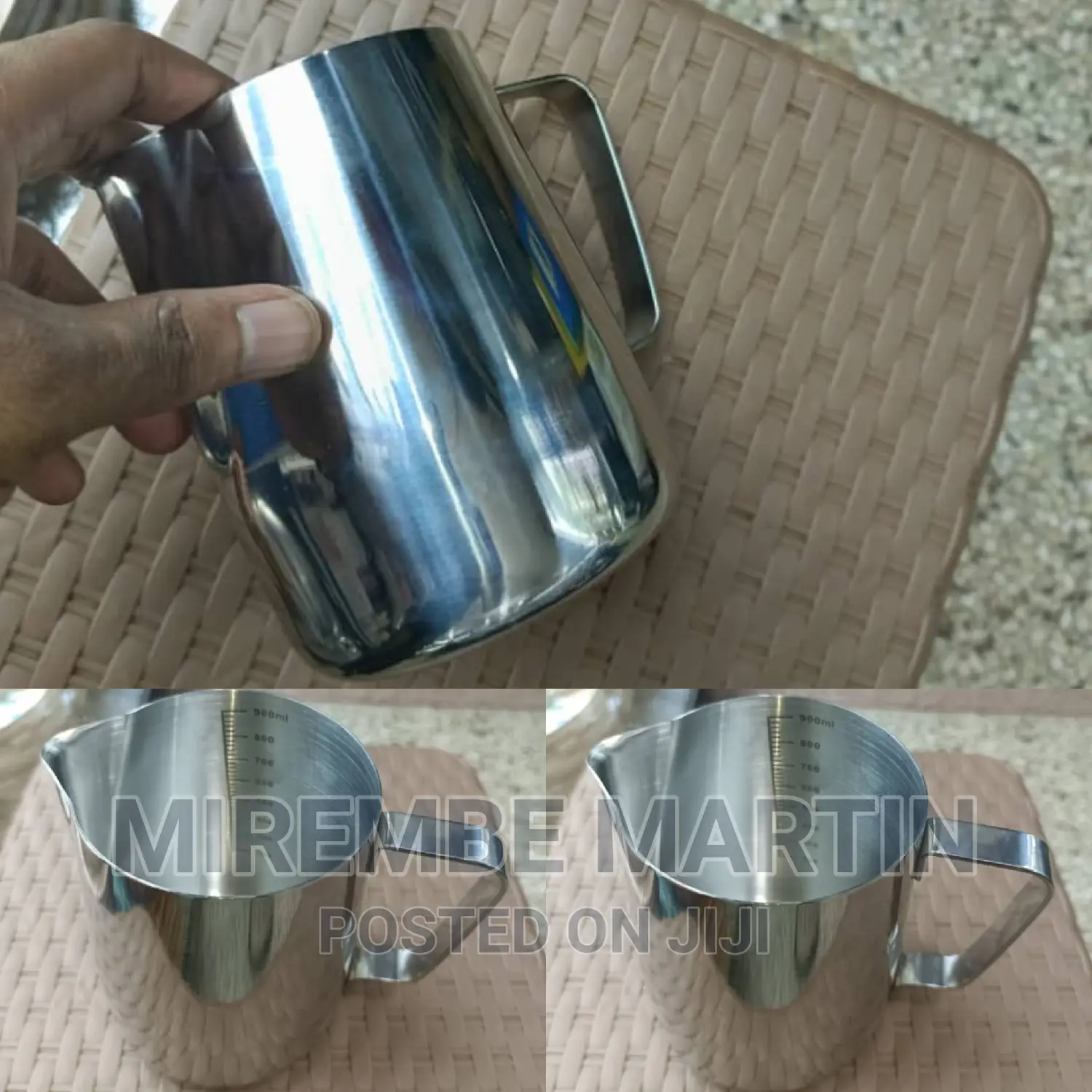 Stainless Steel Milk Serving Jug