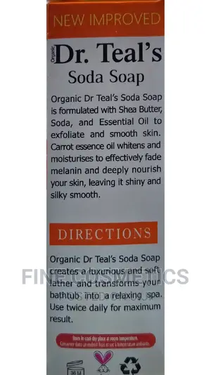Dr Teals New Improved Glutathione Carrot Whitening Soda Soap