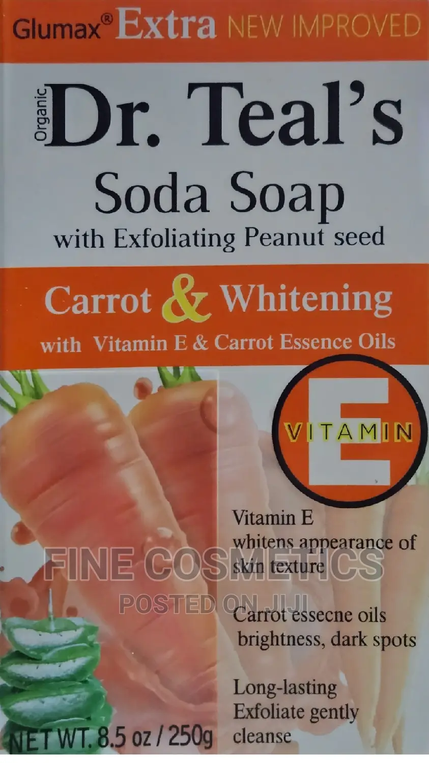 Dr Teals New Improved Glutathione Carrot Whitening Soda Soap