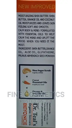 Dr Teals New Improved Glutathione Carrot Whitening Soda Soap