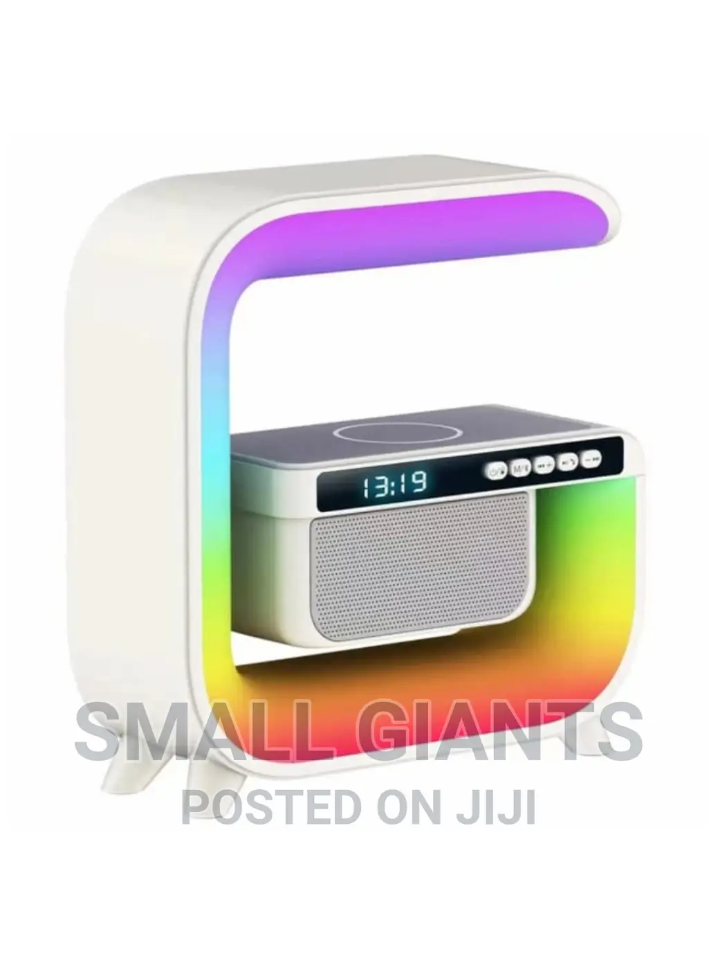Multifunctional G Shaped Light Wireless Charge Alarm Clock