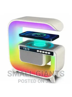Multifunctional G Shaped Light Wireless Charge Alarm Clock