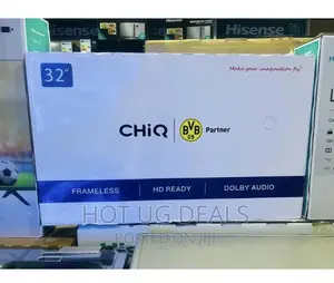 Chiq 32 Inch Frameless Digital Tv/ Free Wall Mount -black