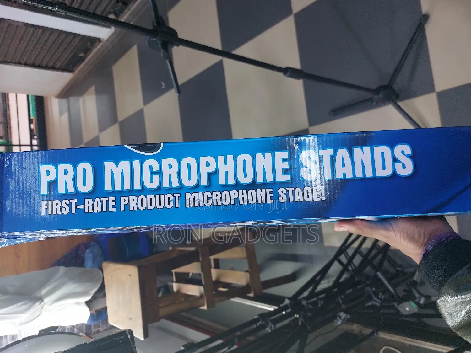 Microphone Stand With Phone Holder