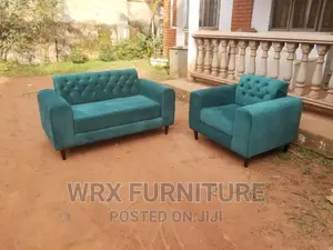 Green Five Seater Sofa