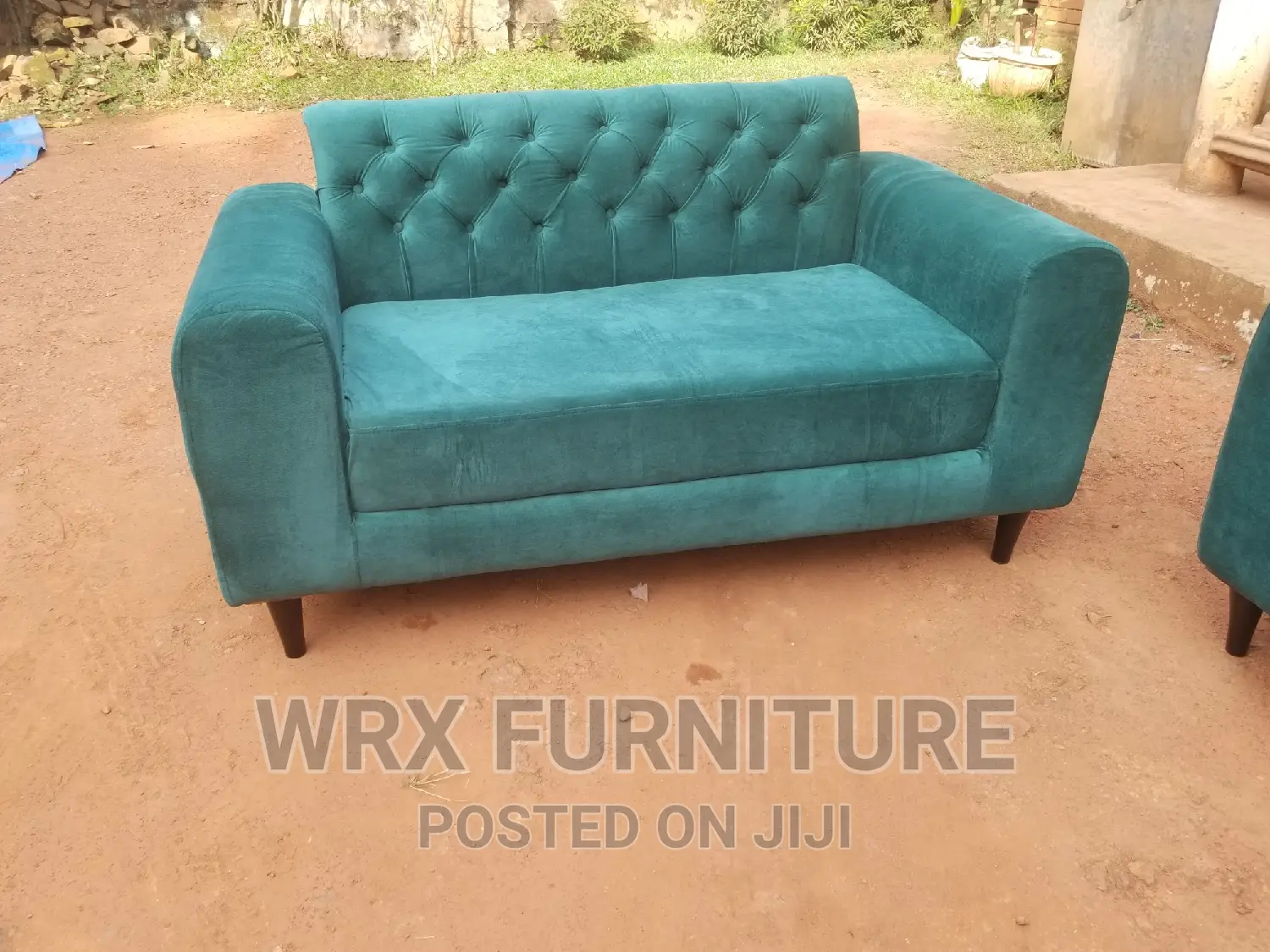 Green Five Seater Sofa