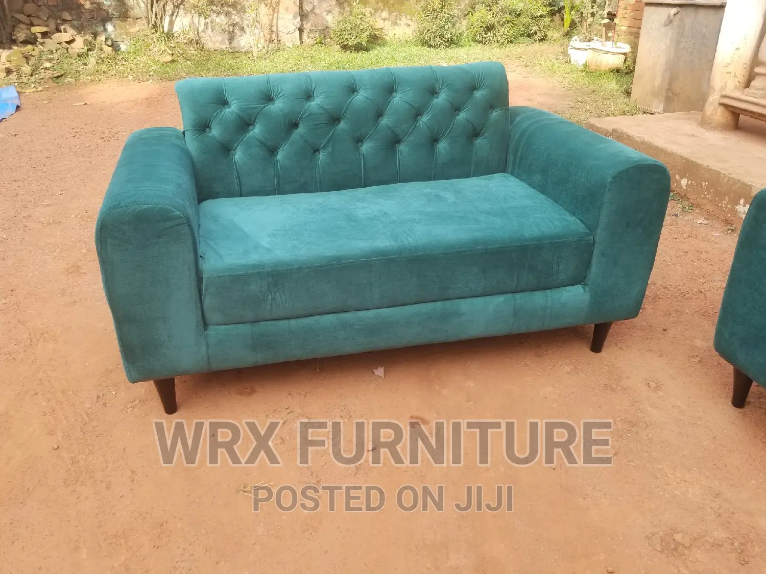 Green Five Seater Sofa