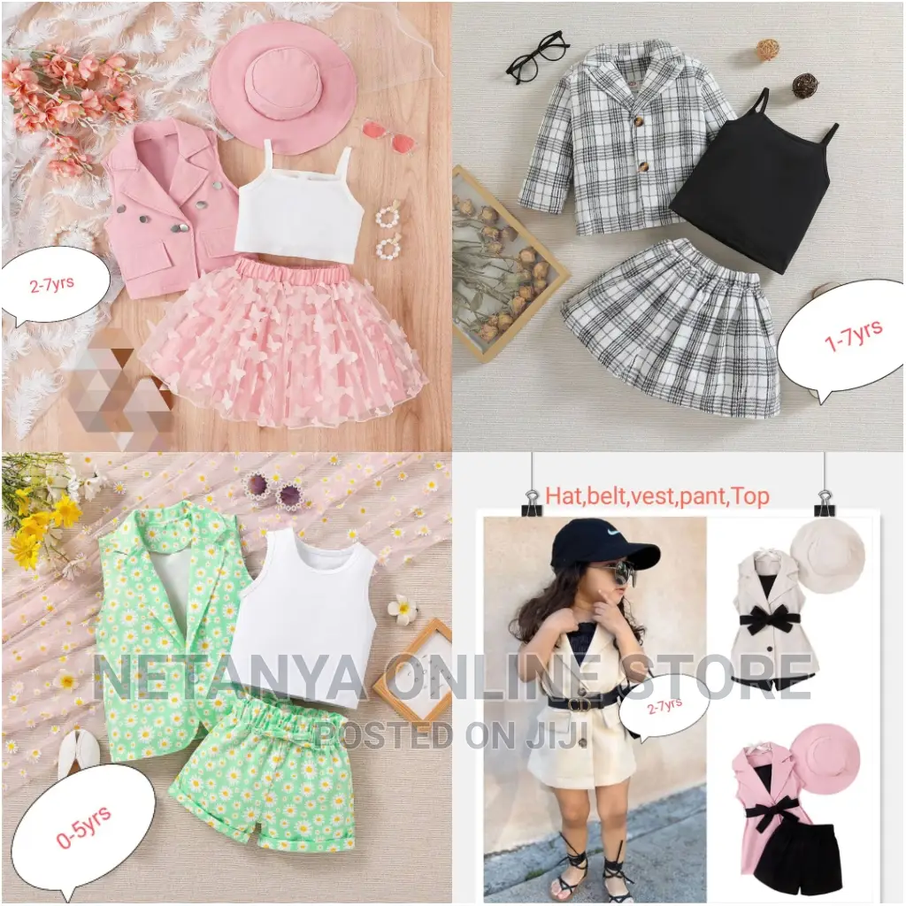 1-7yrs Girls Classy Clothes