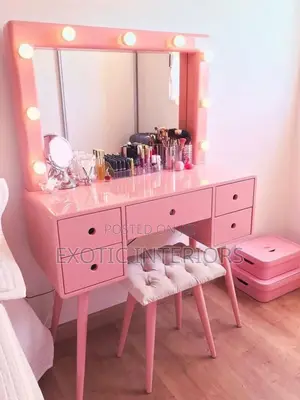 Makeup Table With Stool Call