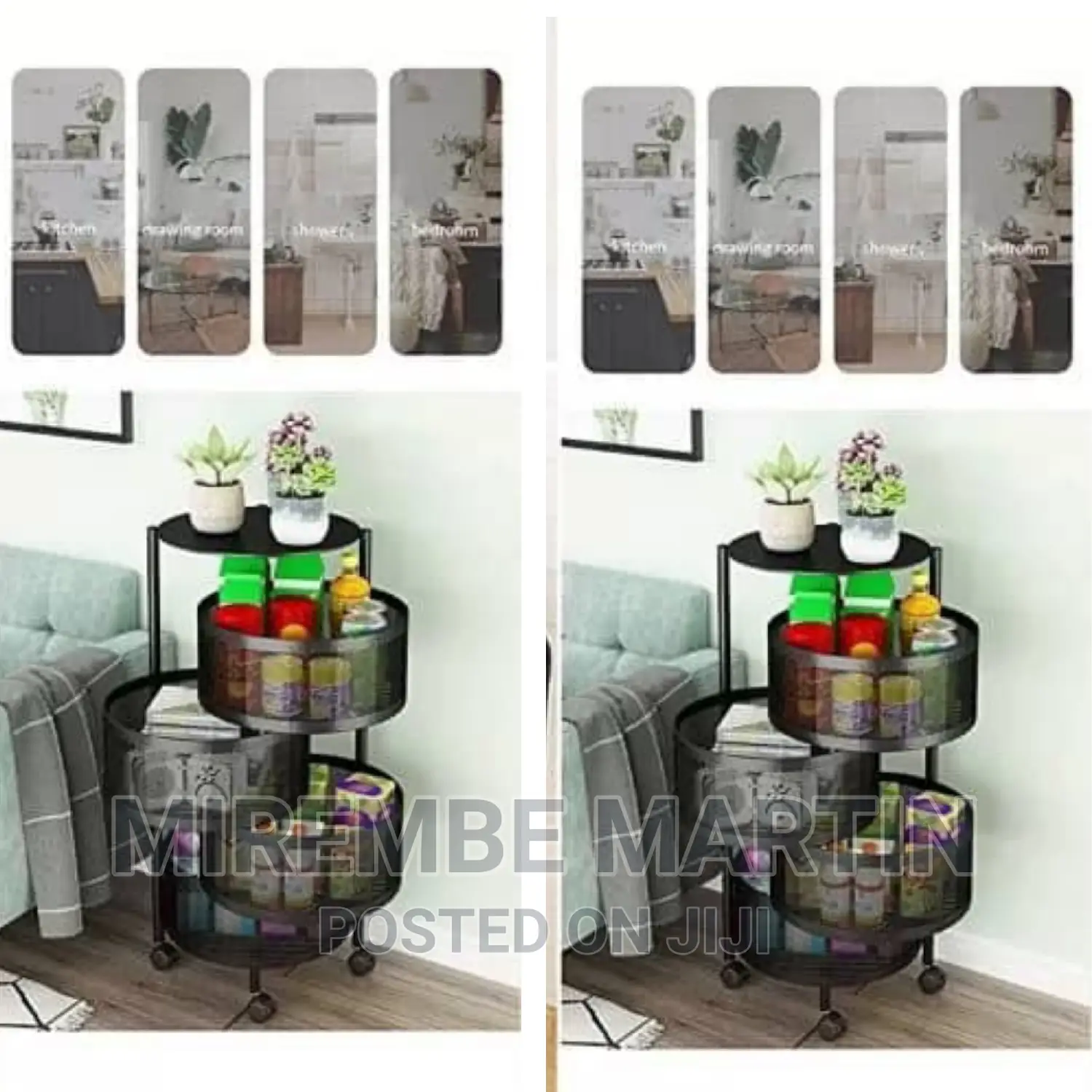 Rotating Kitchen Vegetable Storage Rack