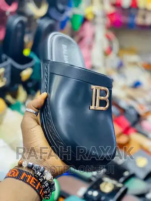 Original Balmain Clog Rubber Push in Sandals