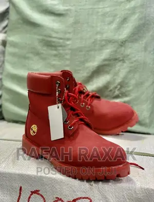 Original Red Timberland 6 Inc Boots