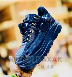 Unisex Classic Shinny Mirror Naked Wolfe Sneakers