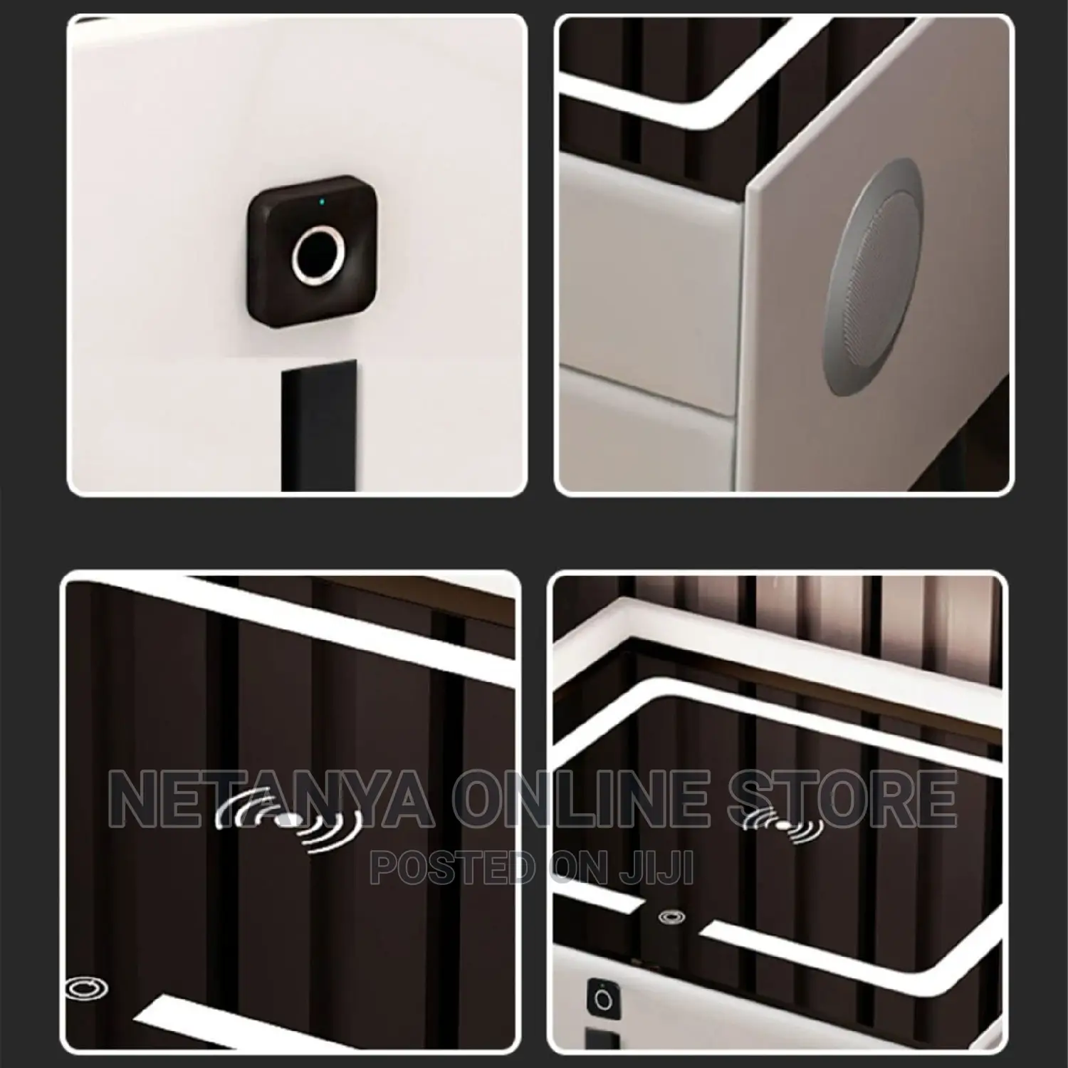 Smart Bedside Table With Bluetooth Speaker