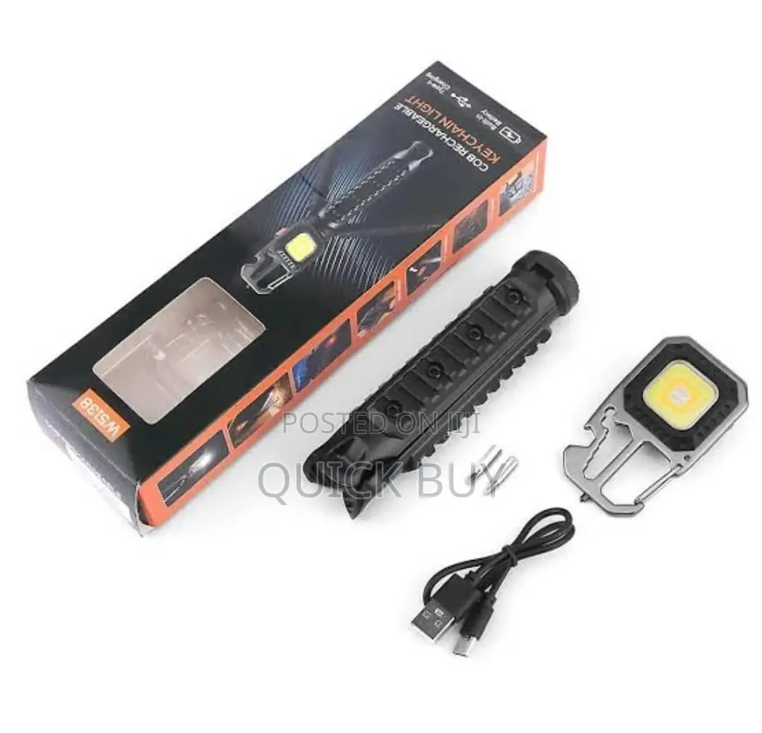 Rechargeable Multifunctional Keychain Light