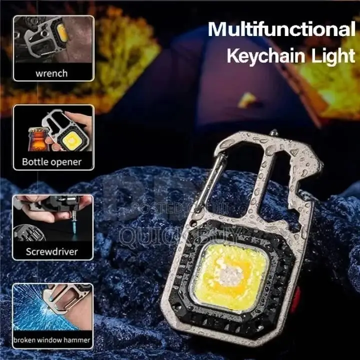 Rechargeable Multifunctional Keychain Light