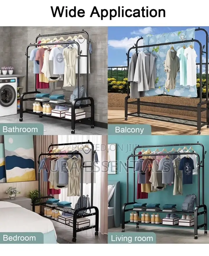 Clothes Rack With Wheels