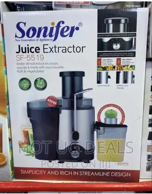Sonifer Juice Extractor With Sharp Blades/ Safety Lockhandle