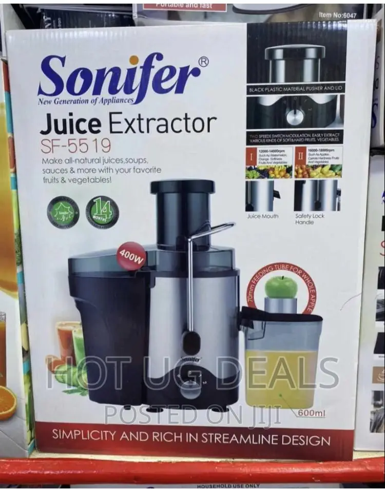Sonifer Juice Extractor With Sharp Blades/ Safety Lockhandle