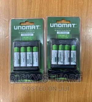 Unomat Rechargeable Batteries 2100mah(2pairs)Wth Charger