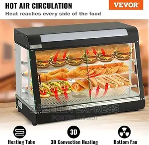 Commercial Food Warmer Display, 3 Tiers, 1200W Pizza Warmer