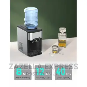Water Dispenser and Ice Tube Maker Ice Cubes Ready in 7 Mins