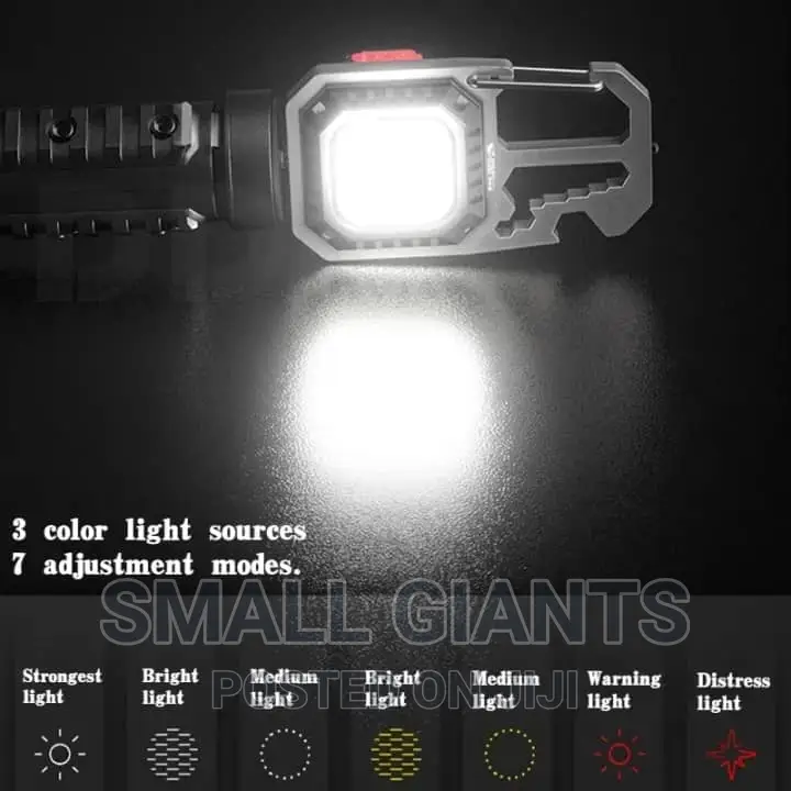 Rechargeable Multifunctional Keychain Light