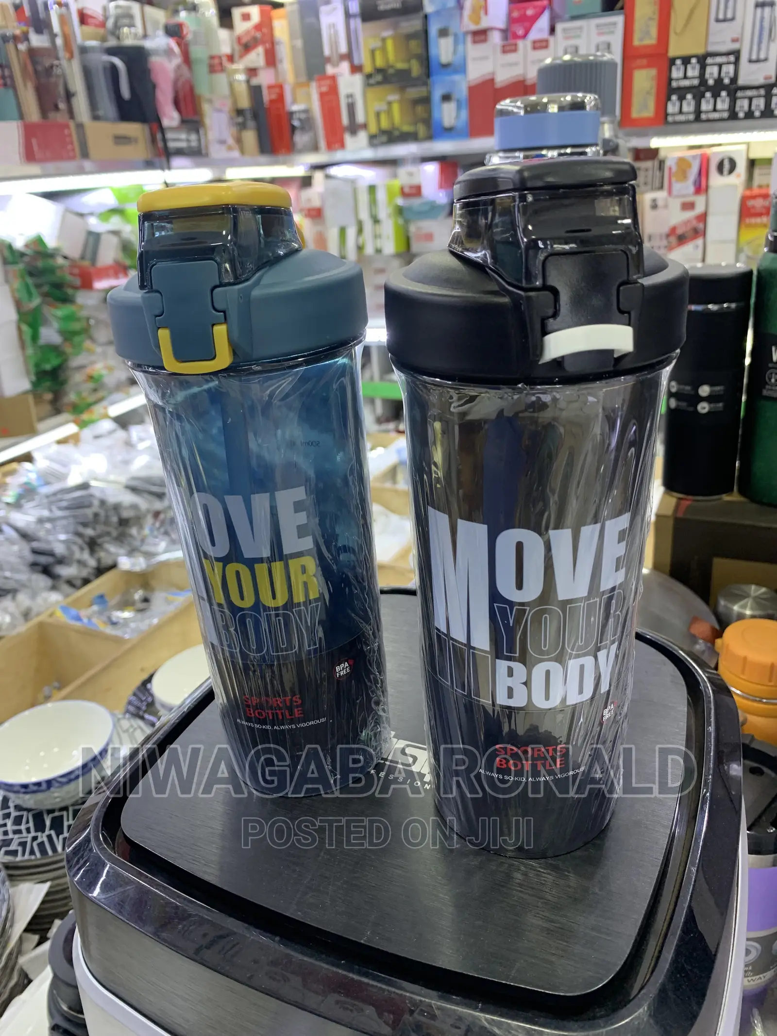 Classic Water Bottle With Straws