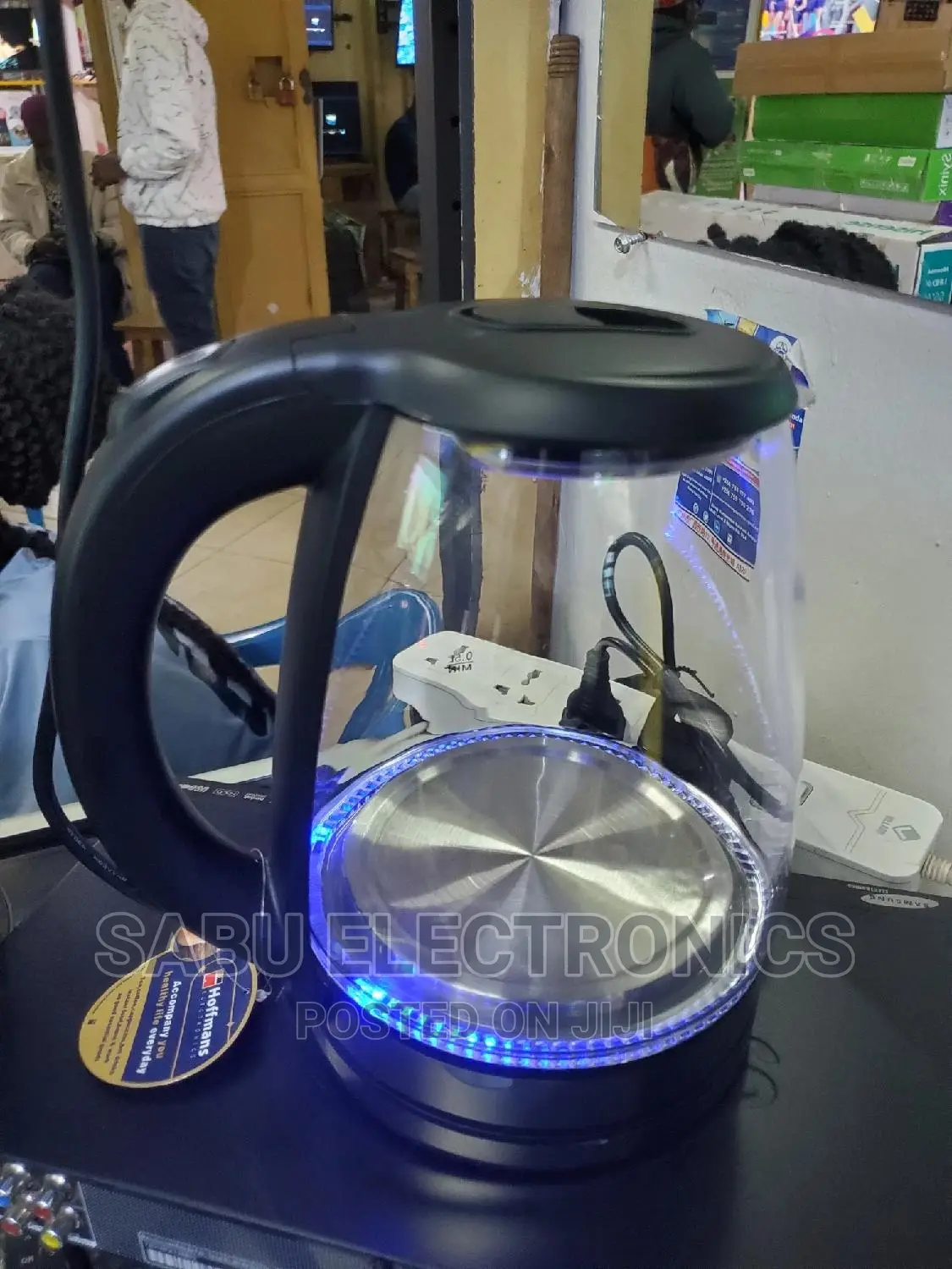 Glass Electric Kettle 2L- Hoffmans