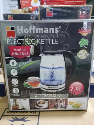 Glass Electric Kettle 2L- Hoffmans