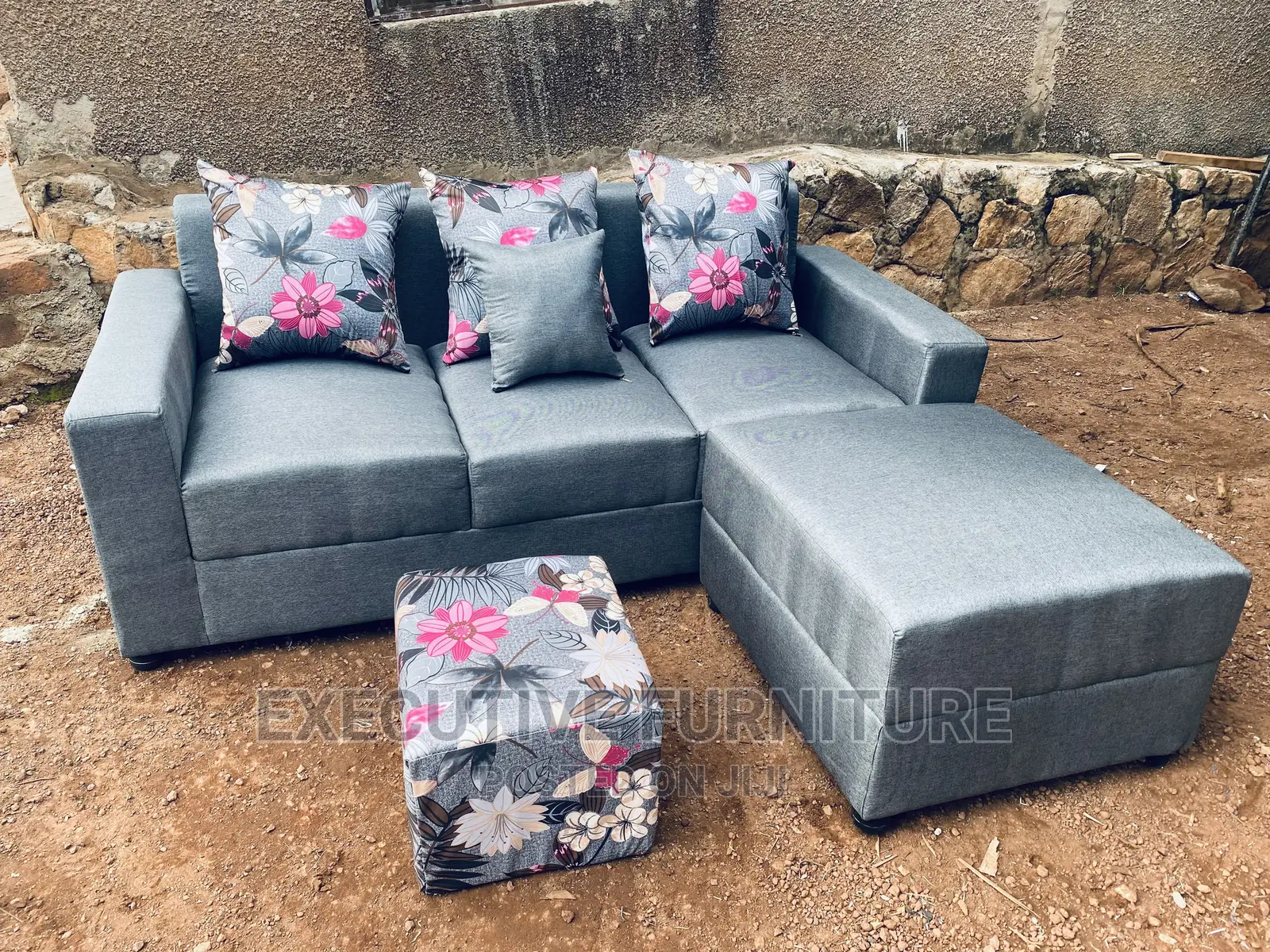 Mini Smoke Gray Sofa