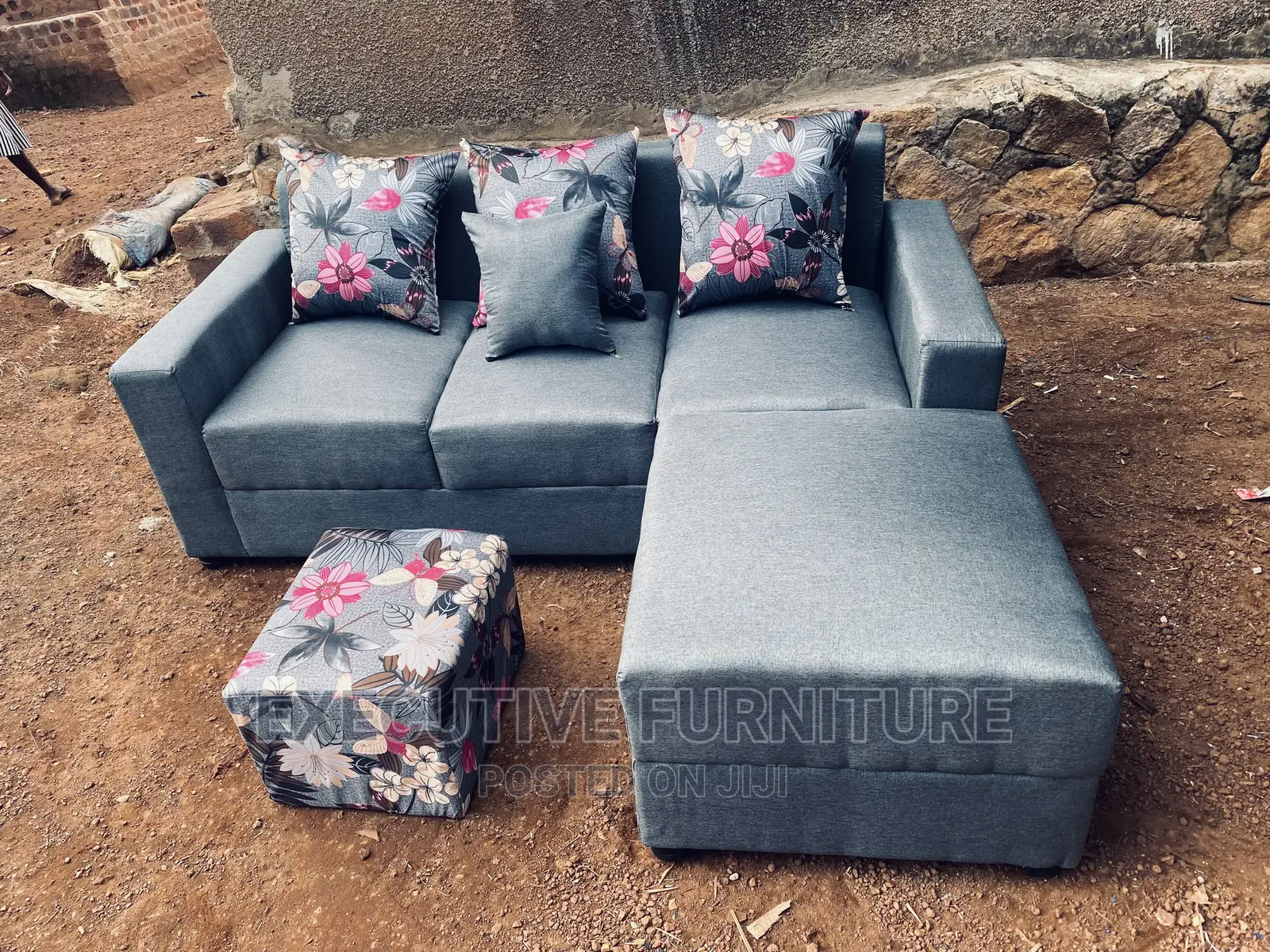 Mini Smoke Gray Sofa