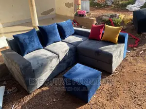 Mini Blue Gray Sofa