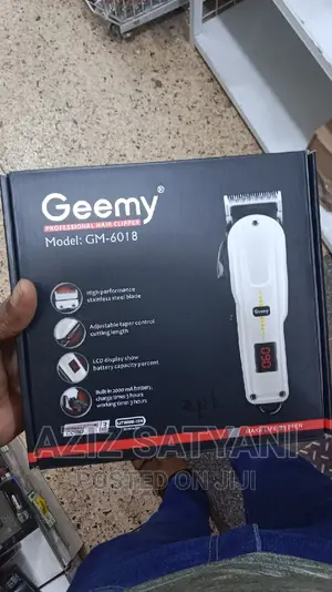 Sokany Geemy Regheable Hair Clipper Shaving Machine – White