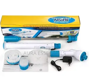 Hurricane Spray Spin Tile Scrubber Floor Mop Cleaner Brush