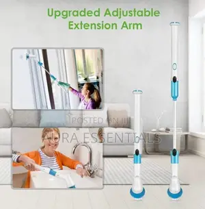 Hurricane Spray Spin Tile Scrubber Floor Mop Cleaner Brush