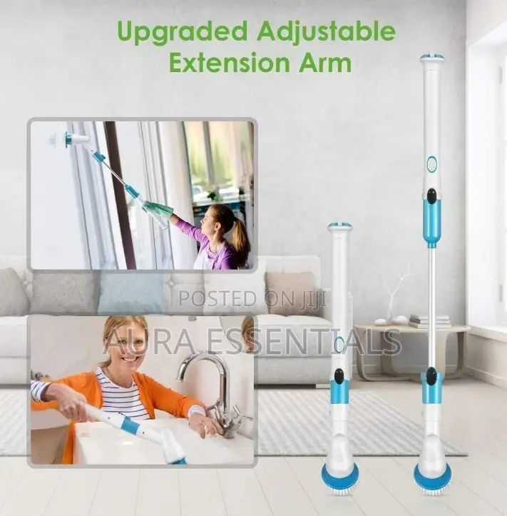 Hurricane Spray Spin Tile Scrubber Floor Mop Cleaner Brush