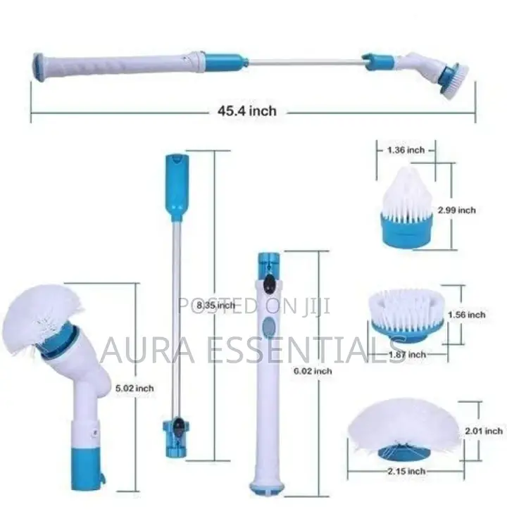 Hurricane Spray Spin Tile Scrubber Floor Mop Cleaner Brush