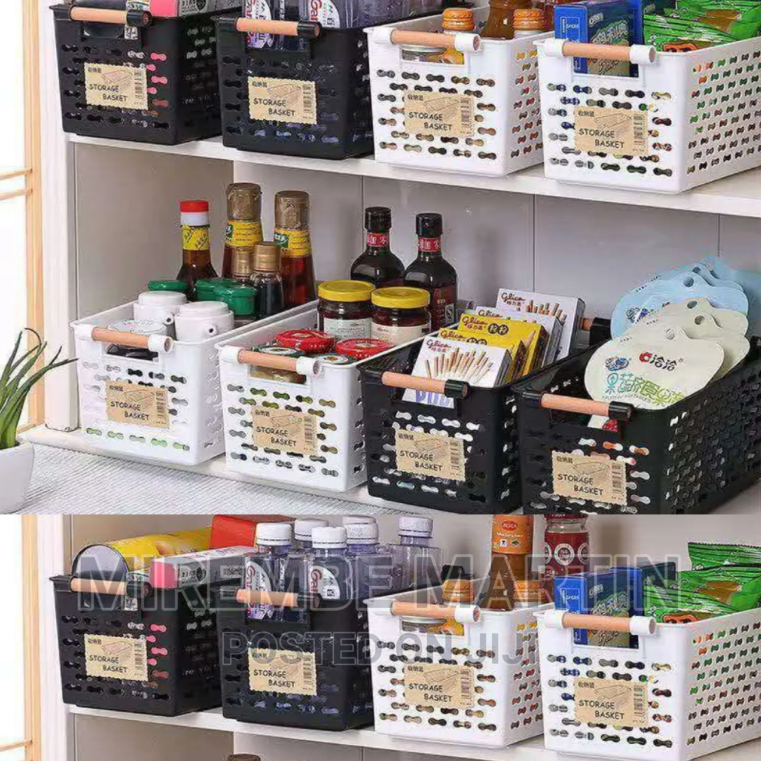 Plastic Kitchen Storage Basket